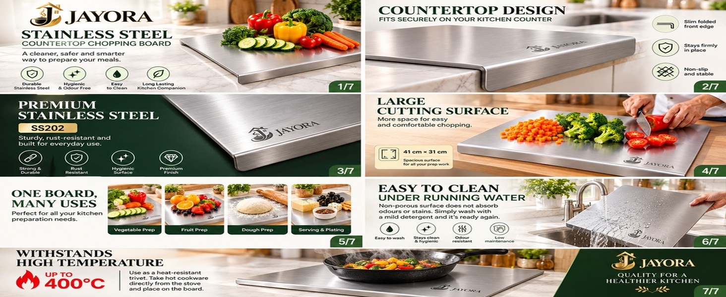 jayora stainless steel chopping board